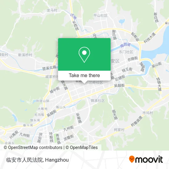 临安市人民法院 map