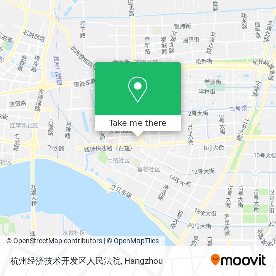 杭州经济技术开发区人民法院 map
