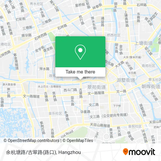 余杭塘路/古翠路(路口) map