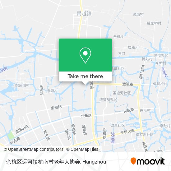 余杭区运河镇杭南村老年人协会 map