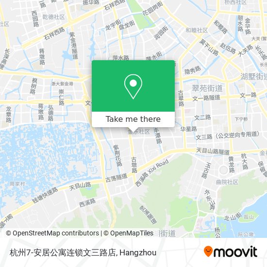 杭州7-安居公寓连锁文三路店 map