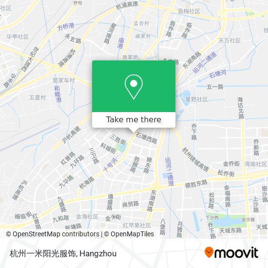 杭州一米阳光服饰 map
