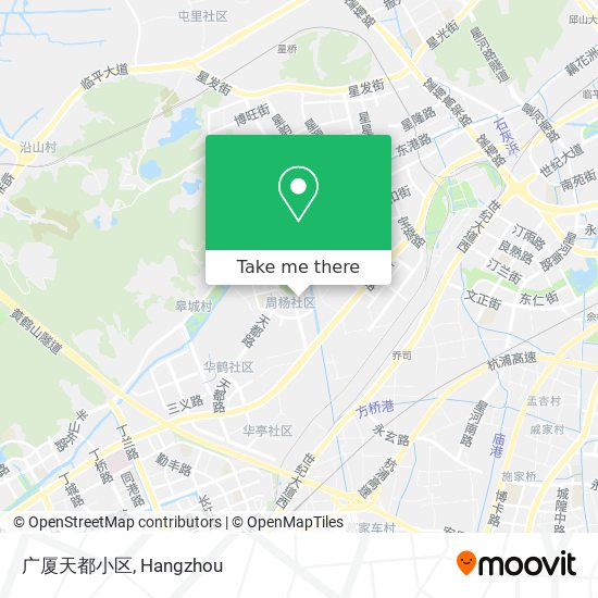 广厦天都小区 map