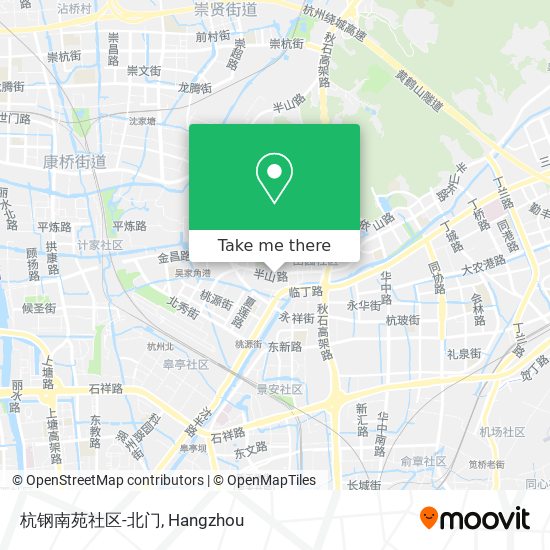杭钢南苑社区-北门 map