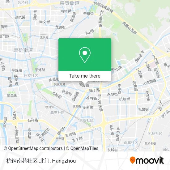杭钢南苑社区-北门 map