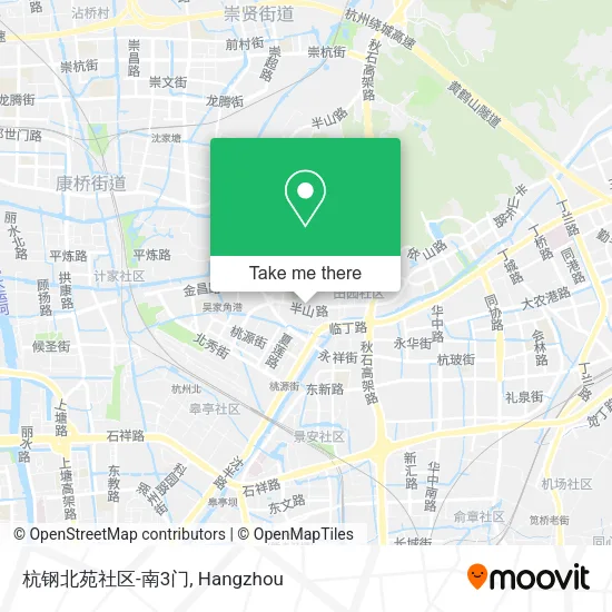 杭钢北苑社区-南3门 map