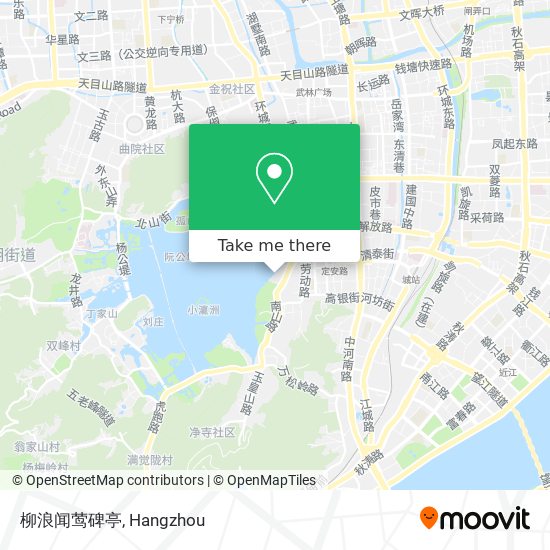 柳浪闻莺碑亭 map