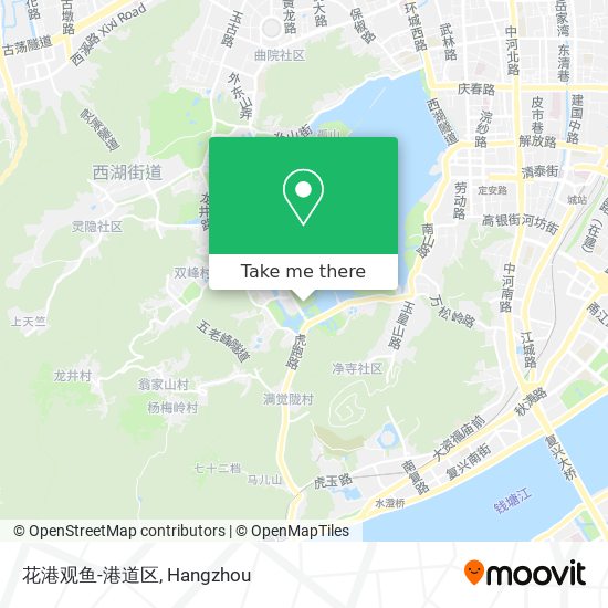 花港观鱼-港道区 map