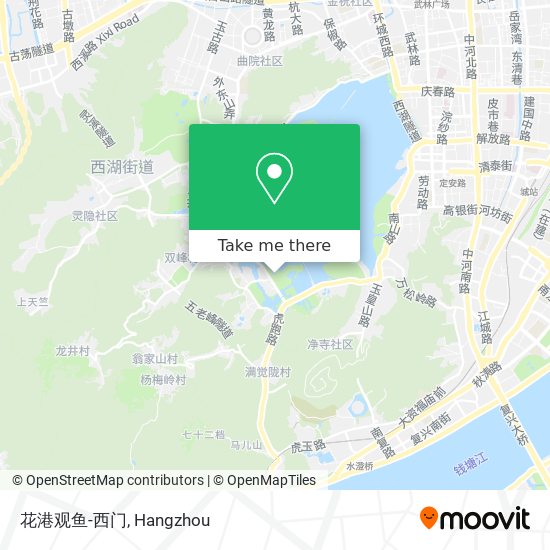 花港观鱼-西门 map
