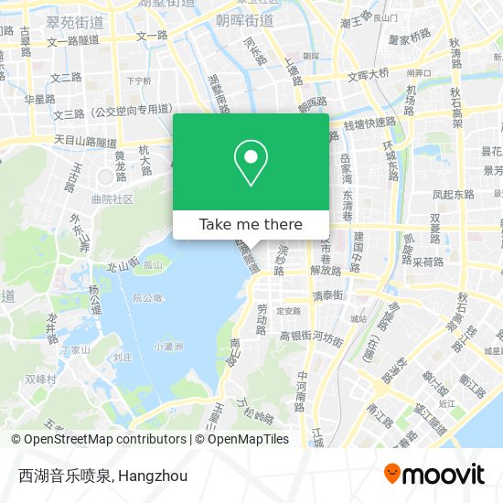 西湖音乐喷泉 map