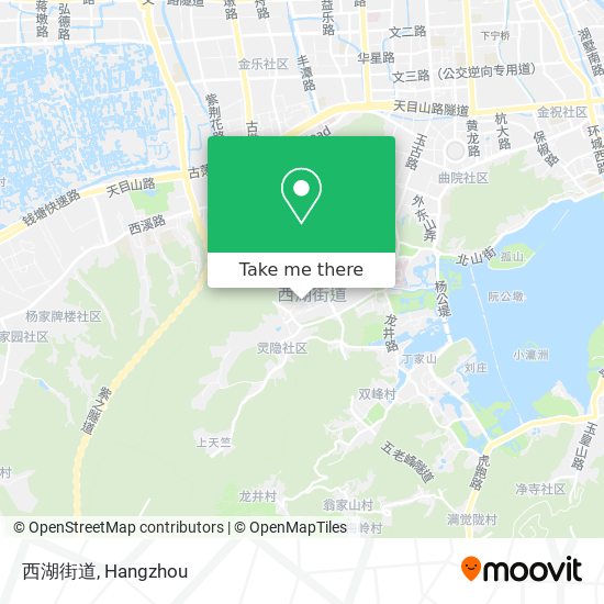 西湖街道 map
