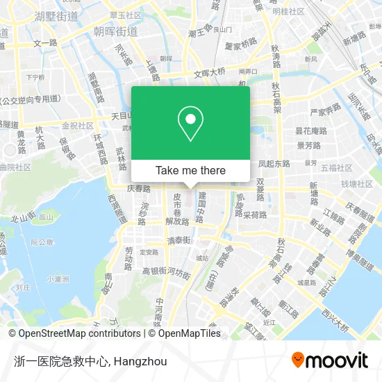 浙一医院急救中心 map