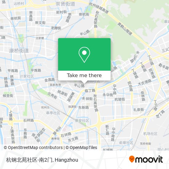 杭钢北苑社区-南2门 map