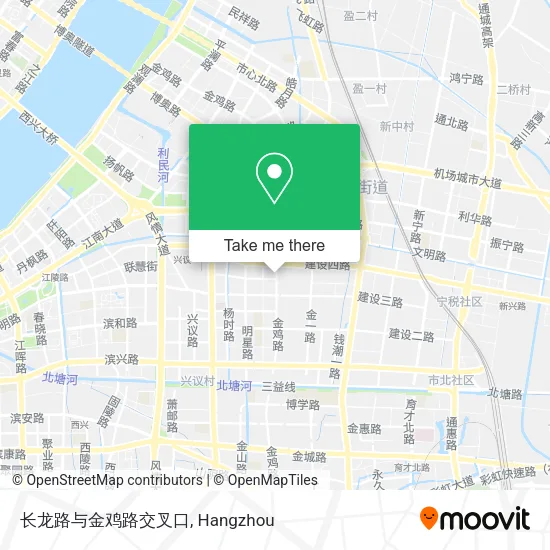 长龙路与金鸡路交叉口 map