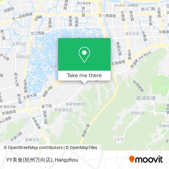 YY美食(杭州万向店) map