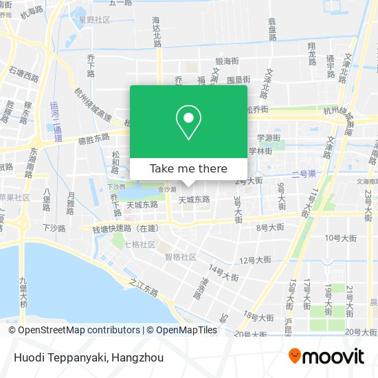 Huodi Teppanyaki map