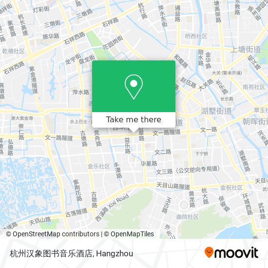 杭州汉象图书音乐酒店 map