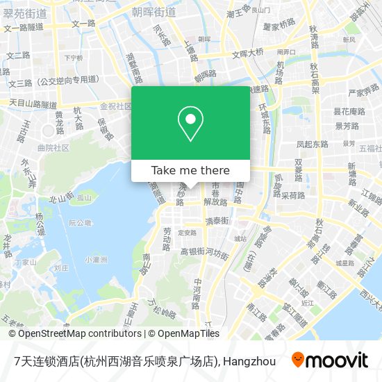 7天连锁酒店(杭州西湖音乐喷泉广场店) map