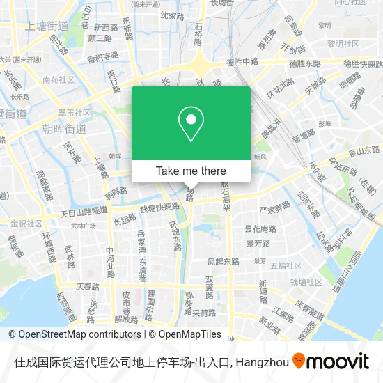 佳成国际货运代理公司地上停车场-出入口 map