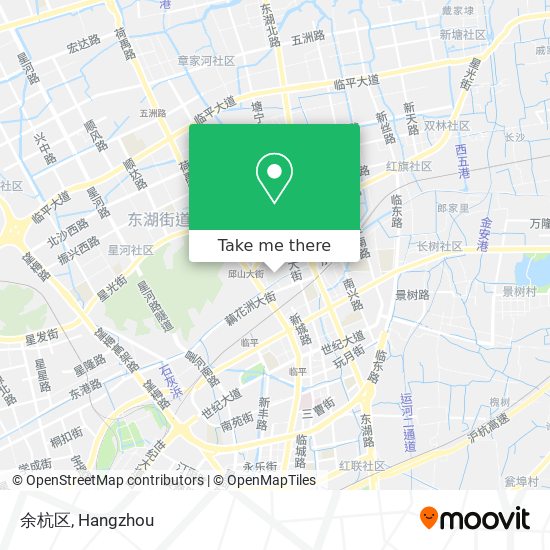 余杭区 map