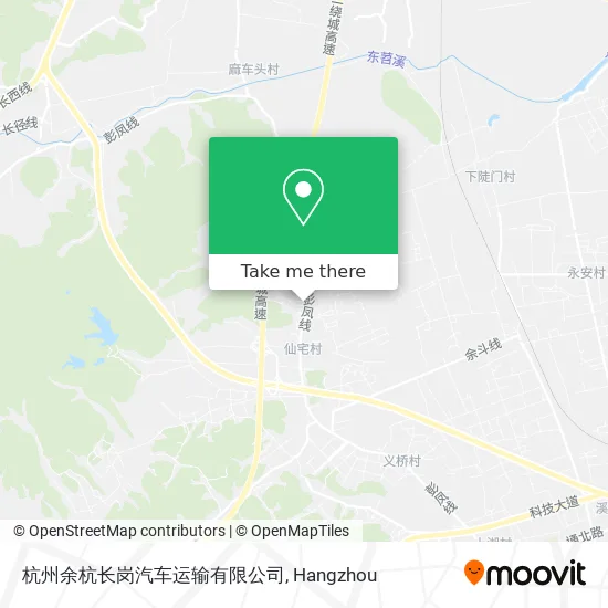 杭州余杭长岗汽车运输有限公司 map