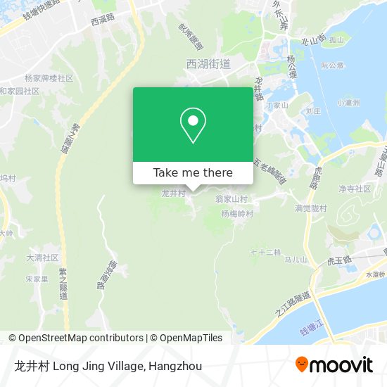 龙井村 Long Jing Village map