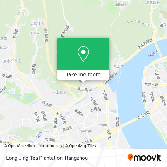 Long Jing Tea Plantation map