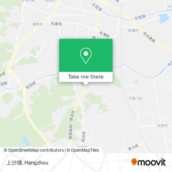 上沙塘 map