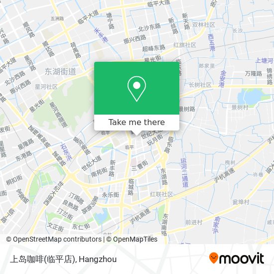 上岛咖啡(临平店) map