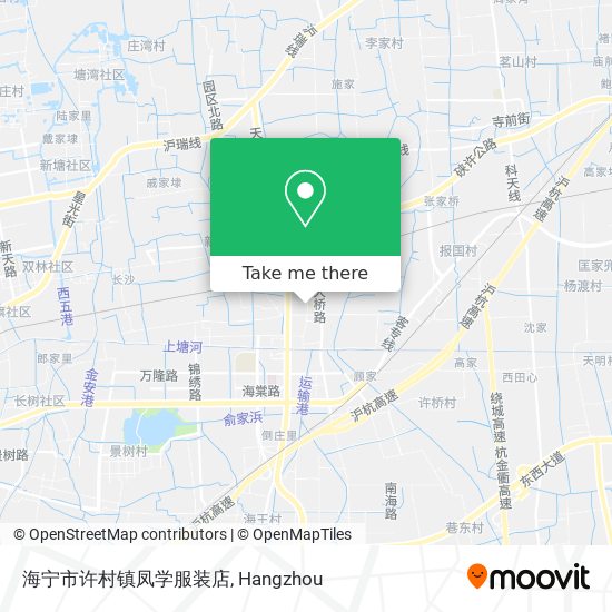 海宁市许村镇凤学服装店 map