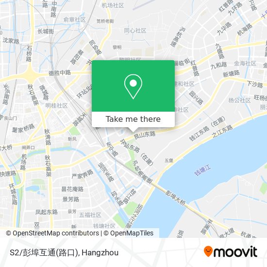 S2/彭埠互通(路口) map