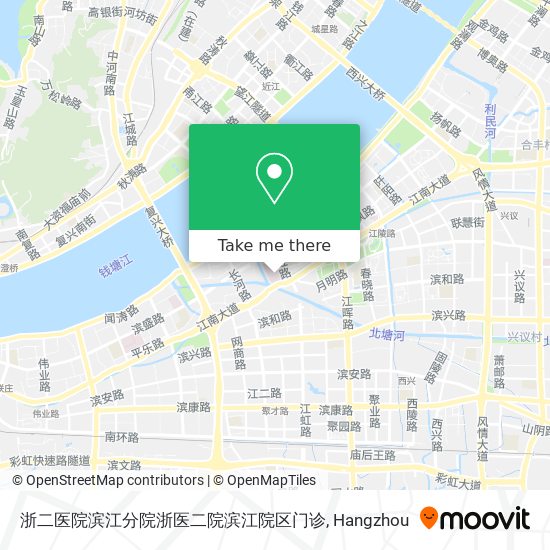 浙二医院滨江分院浙医二院滨江院区门诊 map