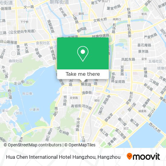 Hua Chen International Hotel Hangzhou map