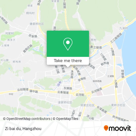 Zi bai  du map