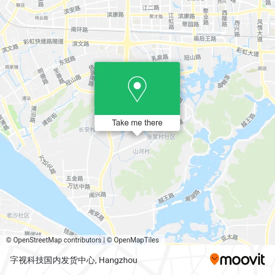字视科技国内发货中心 map