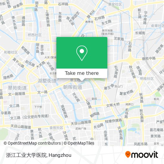 浙江工业大学医院 map