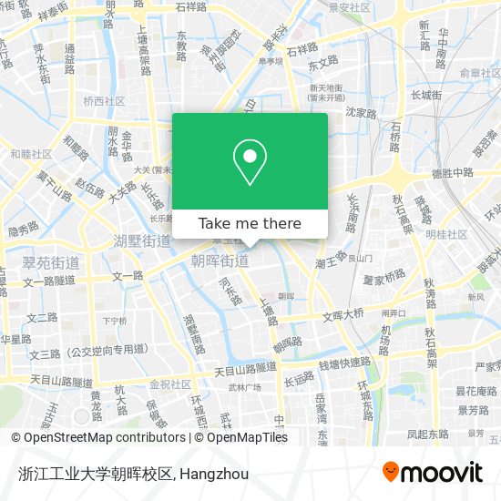 浙江工业大学朝晖校区 map