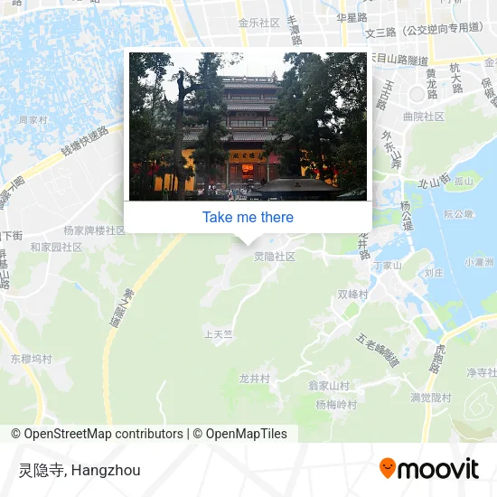 灵隐寺 map