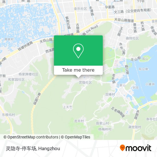 灵隐寺-停车场 map