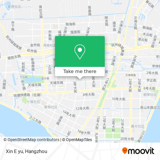 Xin E yu map