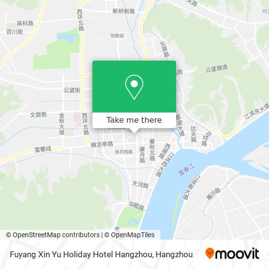 Fuyang Xin Yu Holiday Hotel Hangzhou map