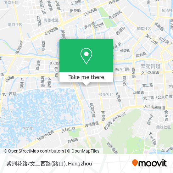 紫荆花路/文二西路(路口) map