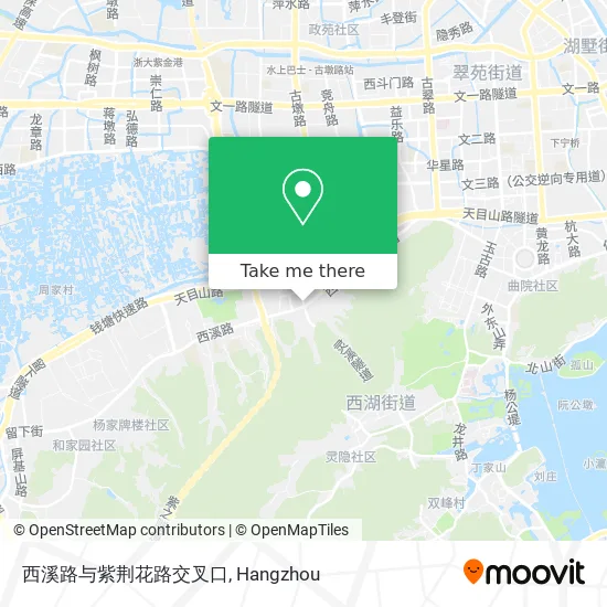 西溪路与紫荆花路交叉口 map