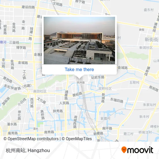 杭州南站 map