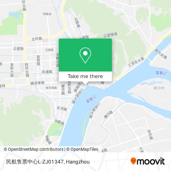 民航售票中心L-ZJ01347 map