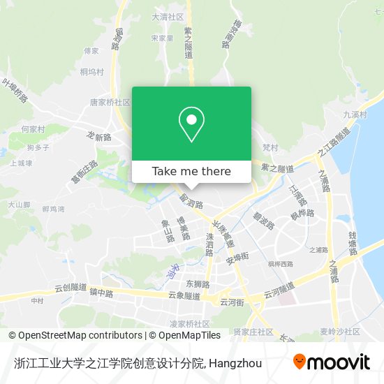 浙江工业大学之江学院创意设计分院 map