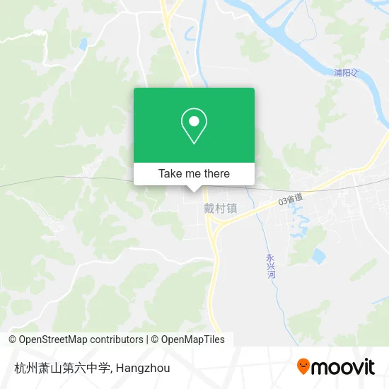 杭州萧山第六中学 map
