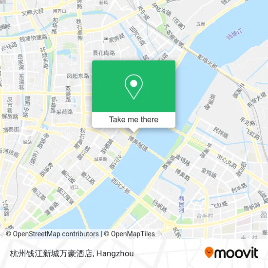 杭州钱江新城万豪酒店 map