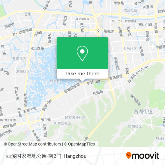 西溪国家湿地公园-南2门 map