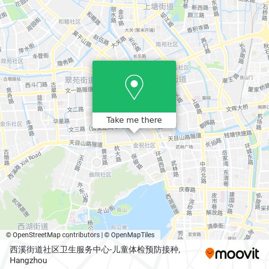 西溪街道社区卫生服务中心-儿童体检预防接种 map